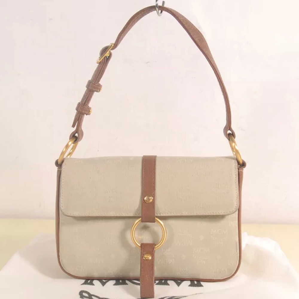 AUTH  MCM Jacquard Small Shoulder Bag & Dust bag